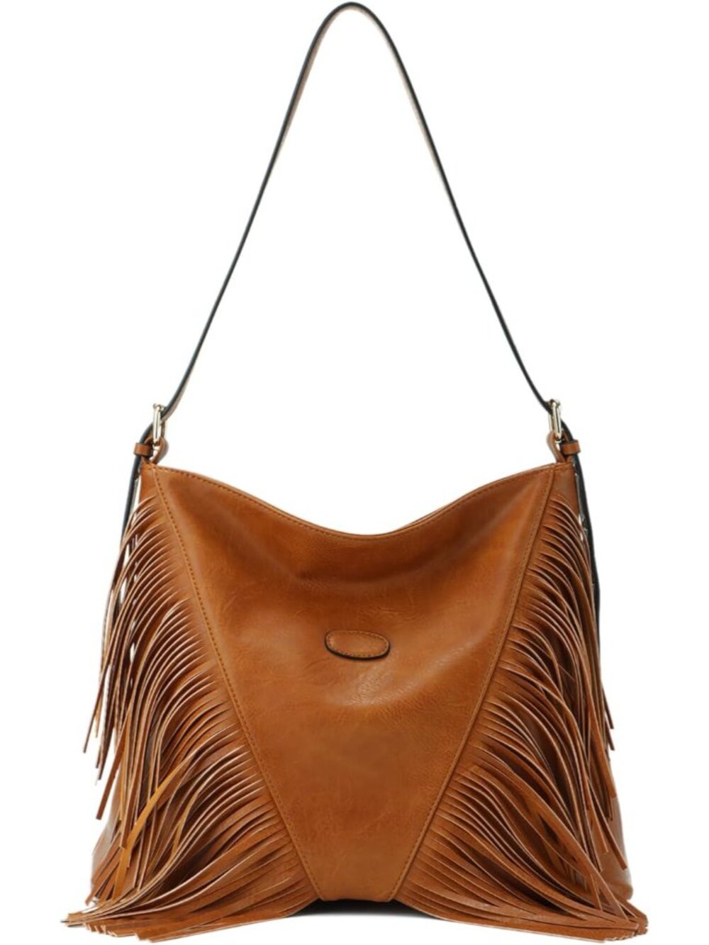 Vintage Fringe Shoulder Bags For Women Tassle Hobo Bags Large Crossbody Fringe P